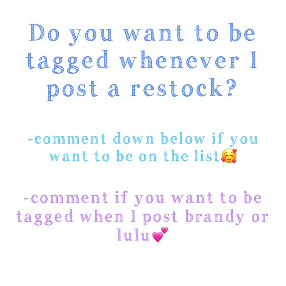 💖Lulu- Do you want to be tagged when I post?💕